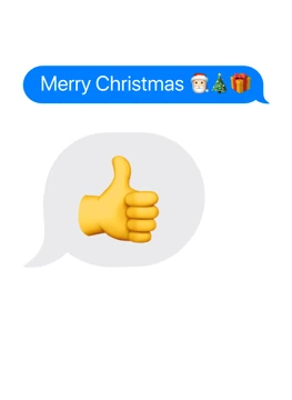 Merry Christmas Emoji Greeting