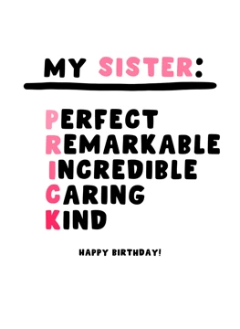 My Sister - PRICK