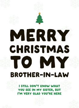 Merry Christmas Brother-in-Law