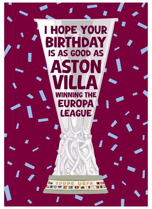 Aston Villa Europa League Birthday Wish