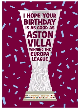 Aston Villa Europa League Birthday Wish