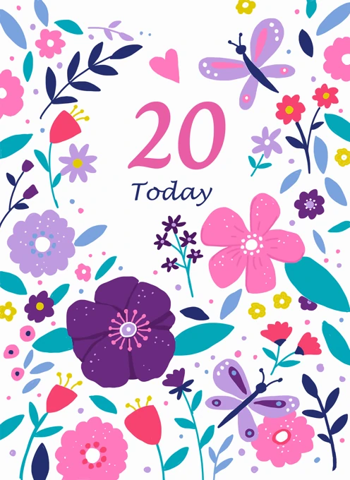 20 Today Birthday Florals