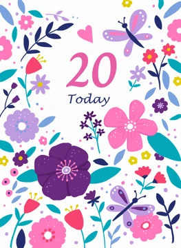 20 Today Birthday Florals