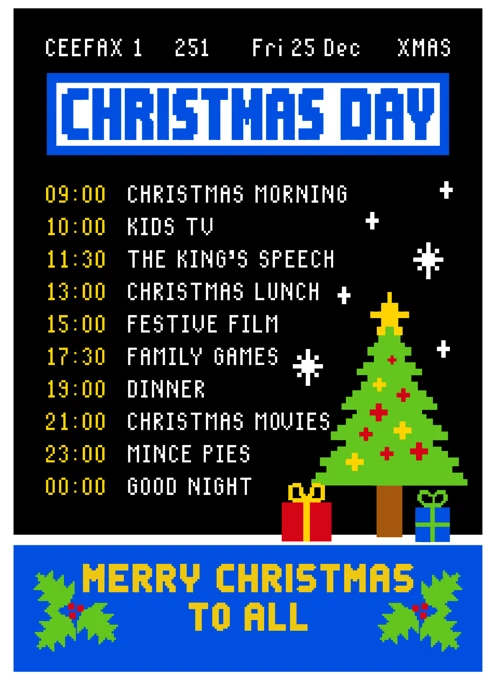 Christmas Day TV Schedule