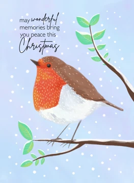 Wonderful Memories Christmas Robin