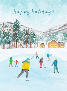 Happy Holidays Ice Skating