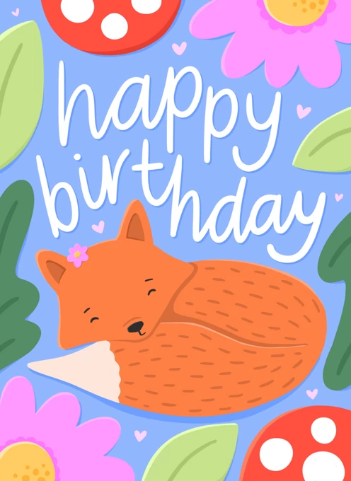 Happy Birthday Fox