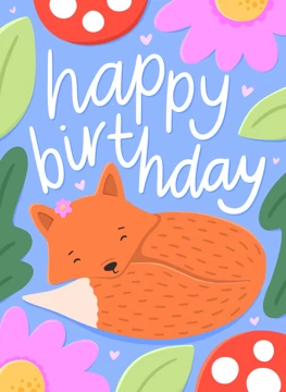 Happy Birthday Fox