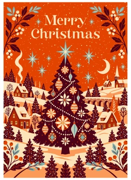 Merry Christmas in Winter Village