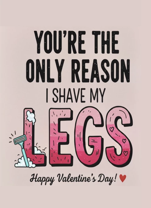 The Only Reason I Shave My Legs