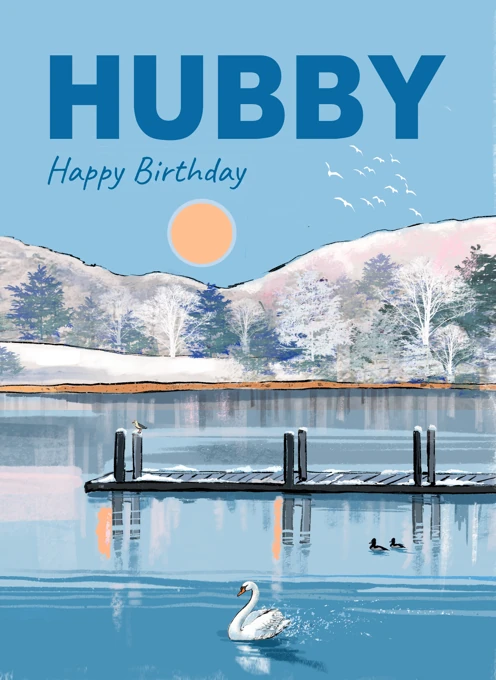 Hubby Husband Happy Birthday Lake