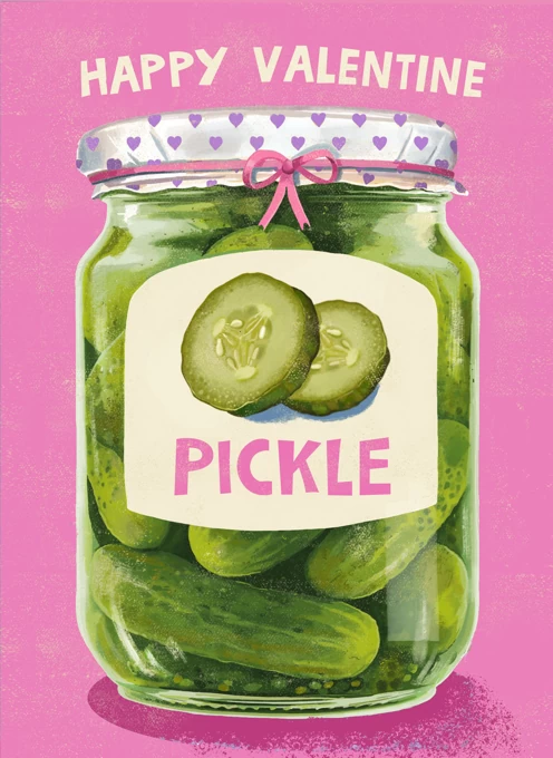 Happy Valentine Pickle Jar