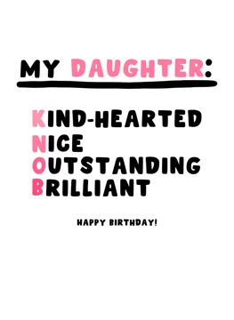 My Daughter - KNOB