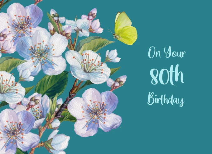 On Your 80th Birthday Blossom