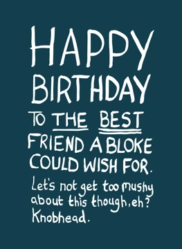Happy Birthday Best Bloke Friend