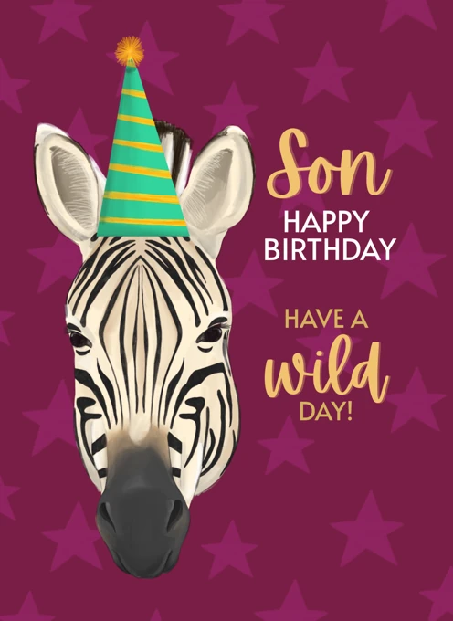 Son Happy Birthday Wild Day