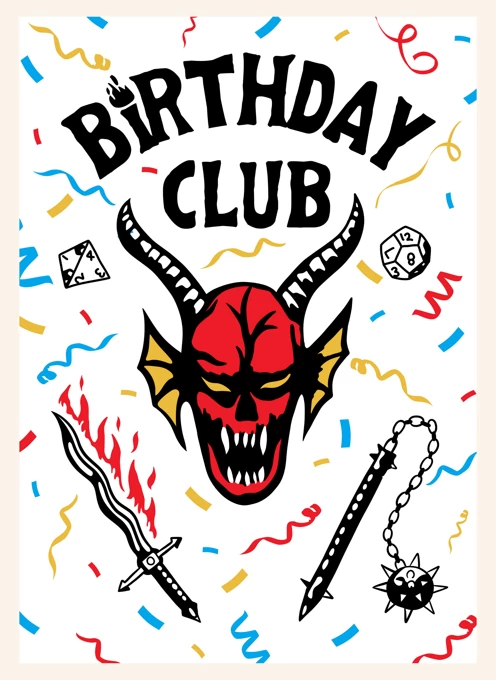 Birthday Club - Stranger Things