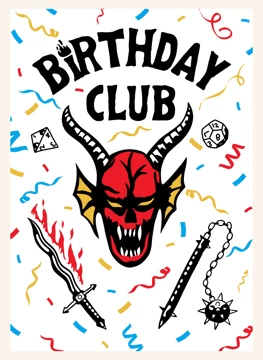 Birthday Club - Stranger Things