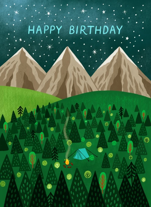 Happy Birthday Under the Stars - Camping
