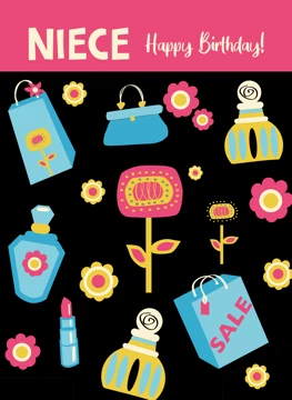 Special Niece 6th Birthday Card – Cute Panda Design With Lovely Verse