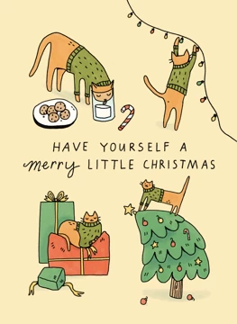 Merry Little Christmas Cat