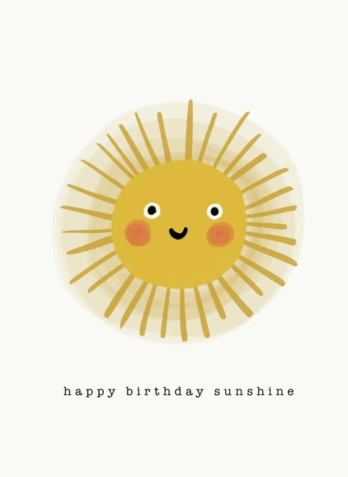 Happy Birthday Sunshine