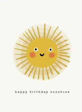 Happy Birthday Sunshine