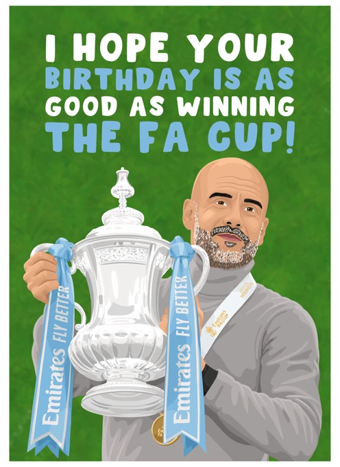Manchester City Football Birthday - FA Cup Winners