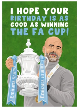 Manchester City Football Birthday - FA Cup Winners