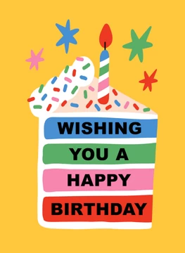 Wishing You a Happy Birthday Cake