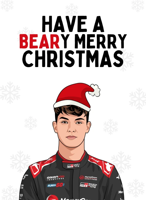 Have a Beary Merry Christmas - Oliver Bearman