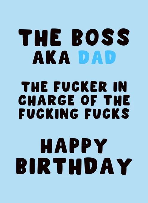 The Boss AKA Dad