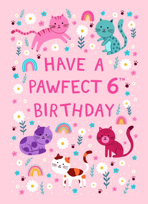 Have a Pawfect 6th Birthday