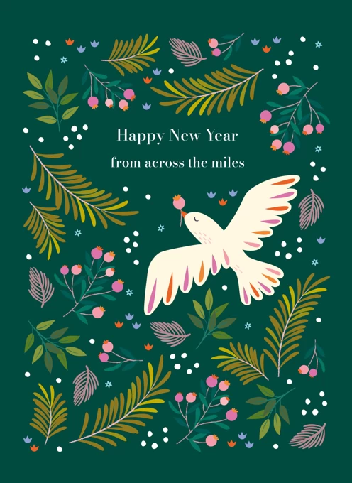 New Year Across The Miles Dove