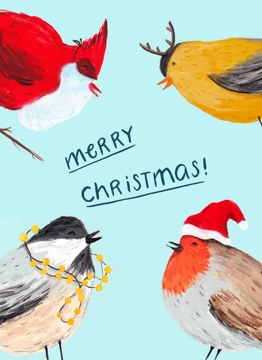 Christmas Birds - Merry Christmas!