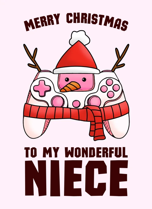 Merry Christmas To My Wonderful Niece - Gaming Controller