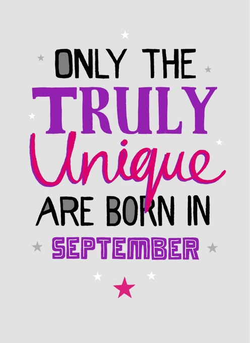 Truly Unique September Birthdays