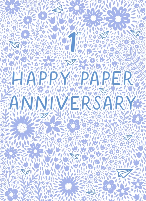 Happy 1st Paper Wedding Anniversary