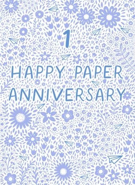 Happy 1st Paper Wedding Anniversary