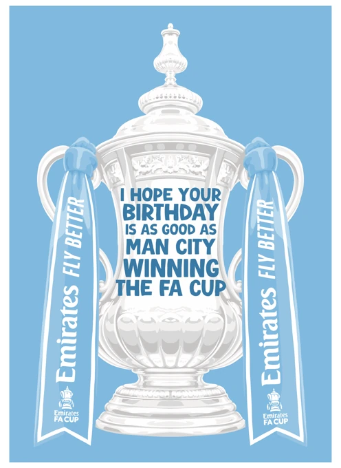 Man City FA Cup Birthday Wish