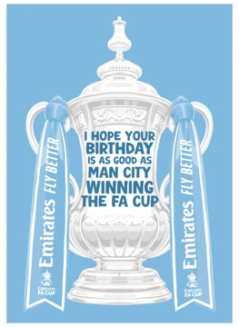 Man City FA Cup Birthday Wish