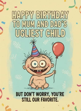 Mum and Dad's Ugliest Child