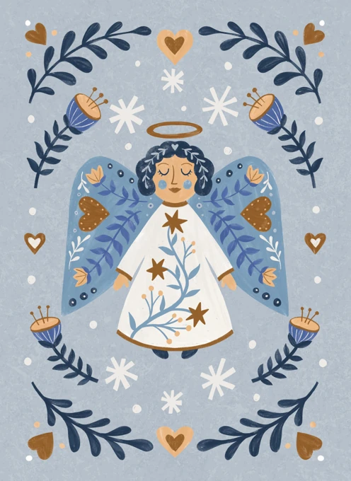 Folk Art Christmas Angel