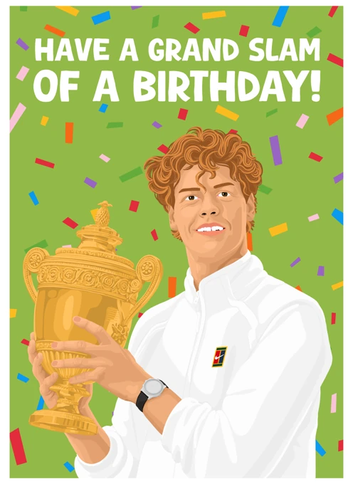 Have a Grand Slam of a Birthday - Jannik Sinner