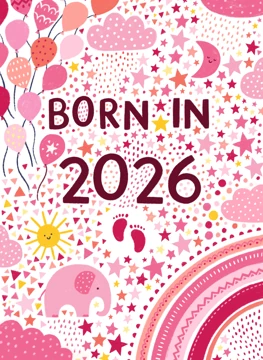 Pink Born in 2026 - Baby Girl