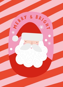 Merry & Bright Santa