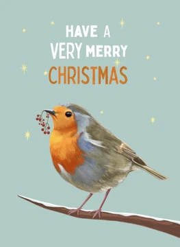 Have a Very Merry Christmas - Robin