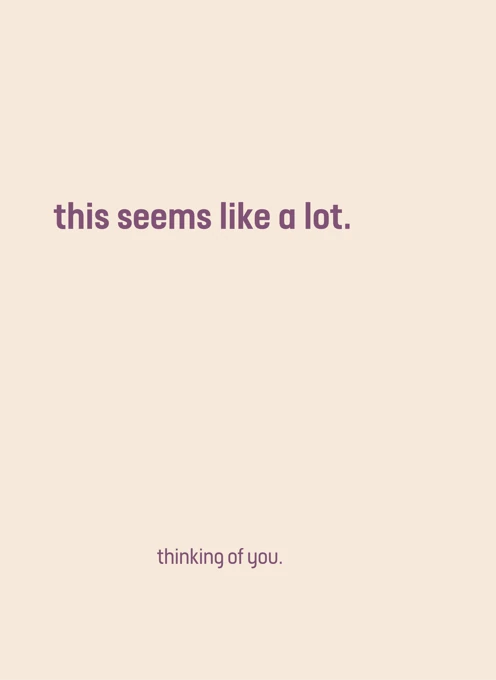 This Seems Like a Lot