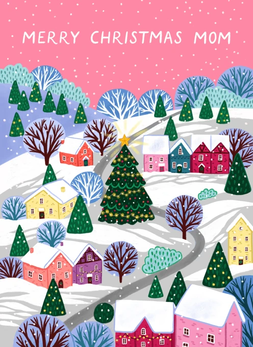 Merry Christmas Mom - Winter Village