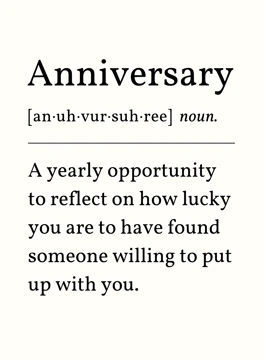 Anniversary Noun